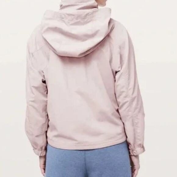 Lululemon Always Effortless Hooded Waterproof Jacket Pink Bliss Size 2 $198 - Picture 1 of 13